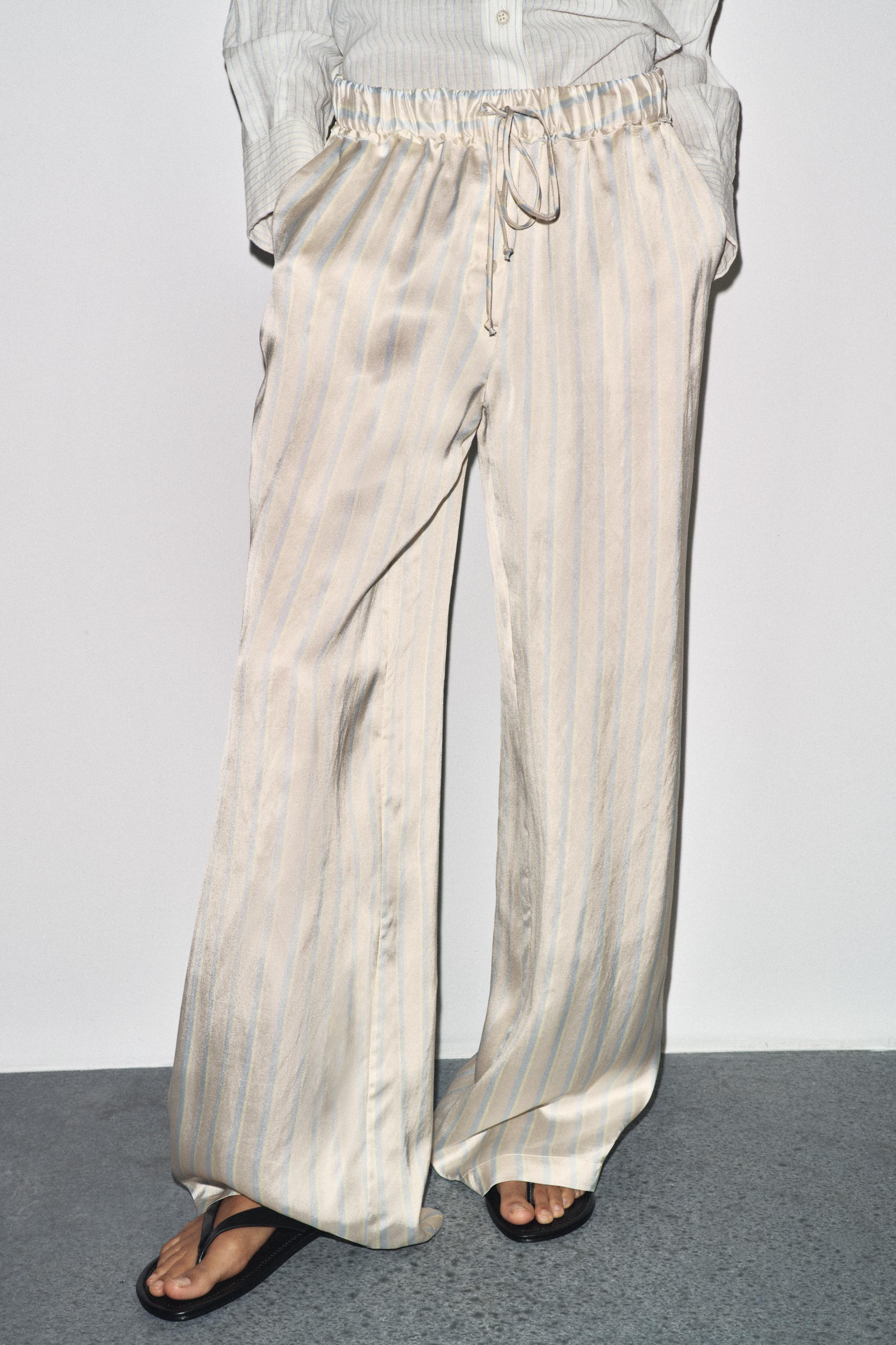 STRIPED PAJAMA PANTS ZW COLLECTION